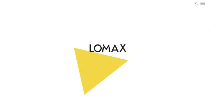 Home page of LOMAX website