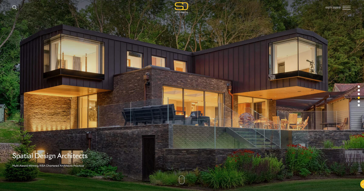 Contemporary Website Design for Spatial Design Architects