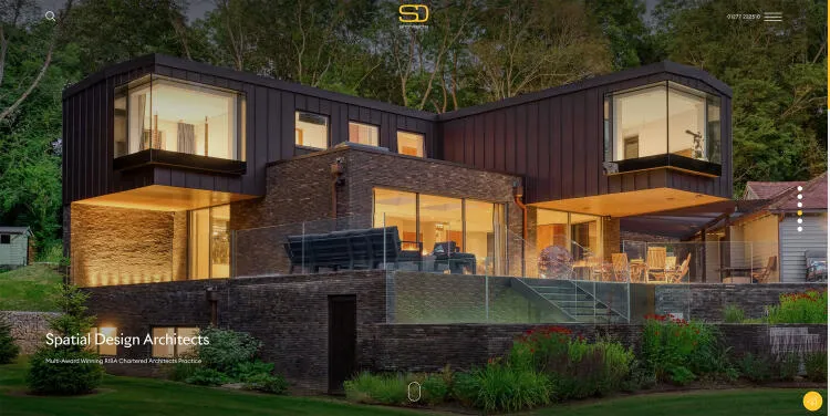 Home page of Spatial Design Architects website