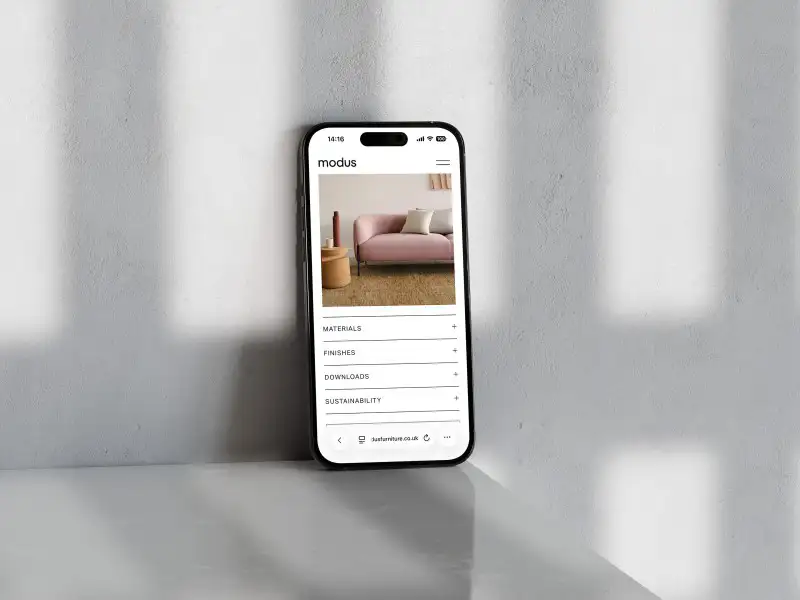 mockuuups iphone 16 mockup on marble with soft shadows