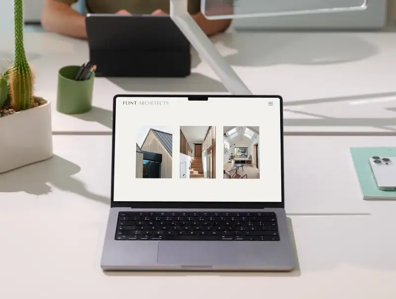 mockuuups macbook pro 14 mockup in a modern office