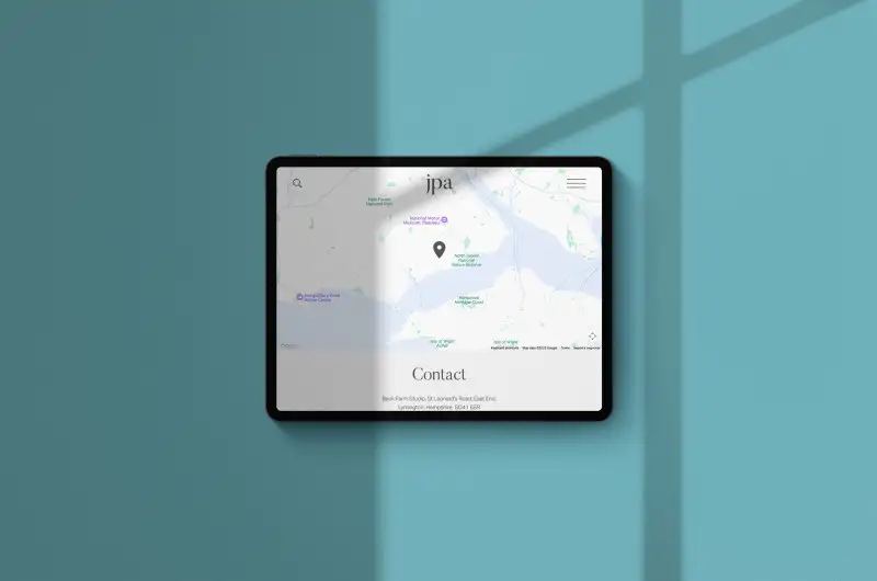 mockuuups ipad pro mockup on blue background landscape shadow 1