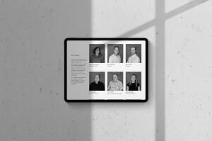 mockuuups ipad pro mockup on light background landscape shadow 1