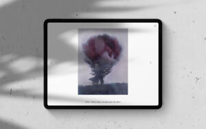 mockuuups ipad pro mockup on light background landscape shadow 2