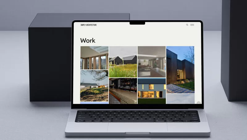 mockuuups macbook pro mockup on geometric gray background