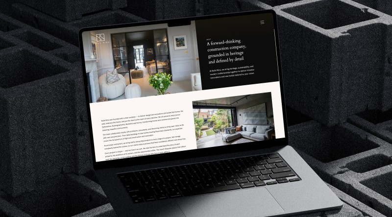 mockuuups sleek macbook pro displayed on industrial concrete blocks